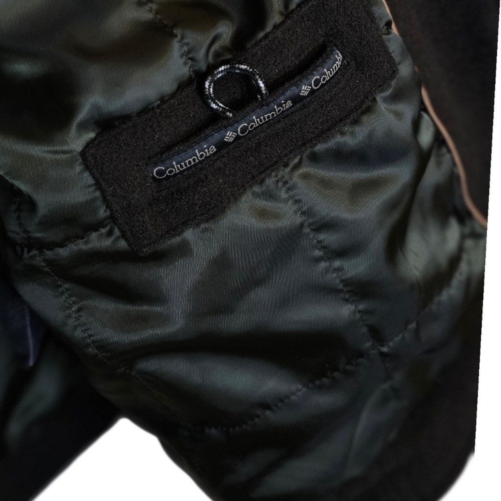 Vintage Columbia Sportswear Wool Blend Quilted Bomber Jacket Brown - Picture 7 of 9